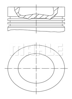 MAHLE Kolben 028 PI 00100 000