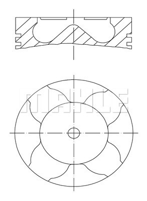 MAHLE Kolben 083 33 00