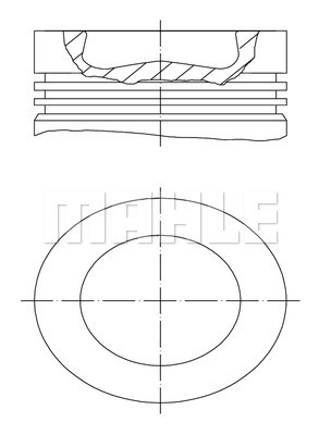 MAHLE Kolben 028 PI 00116 000