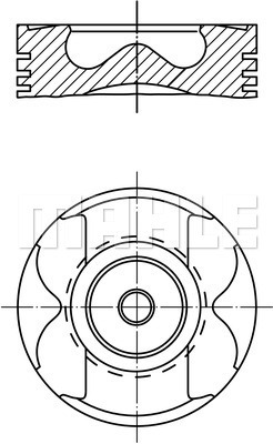 MAHLE Kolben 001 PI 00189 000