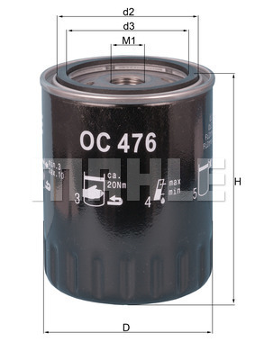 MAHLE Ölfilter OC 476