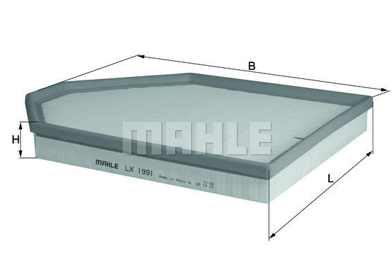 MAHLE Luftfilter LX 1991