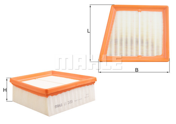 MAHLE Luftfilter LX 2633