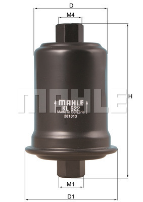 MAHLE Kraftstofffilter KL 522