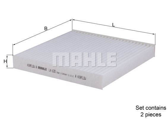 MAHLE Filter, Innenraumluft LA 630/S