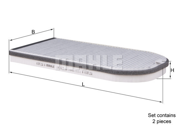 MAHLE Filter, Innenraumluft LAK 613/S