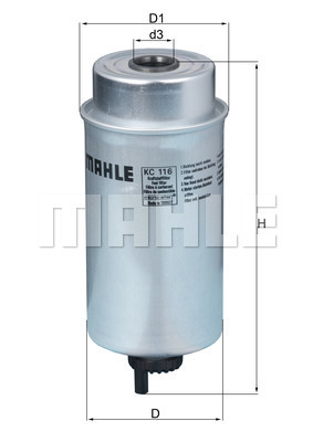 MAHLE Kraftstofffilter KC 116