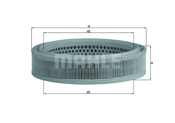 MAHLE Luftfilter LX 166