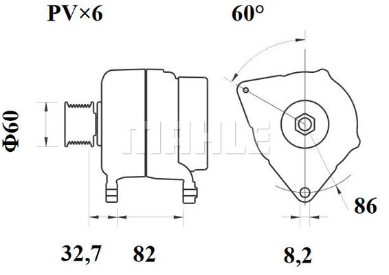 MAHLE Generator MG 306