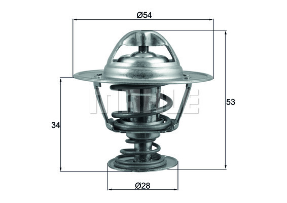 MAHLE Thermostat, Kühlmittel TX 203 88D