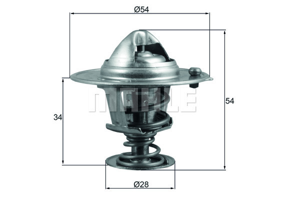 MAHLE Thermostat, Kühlmittel TX 206 88D