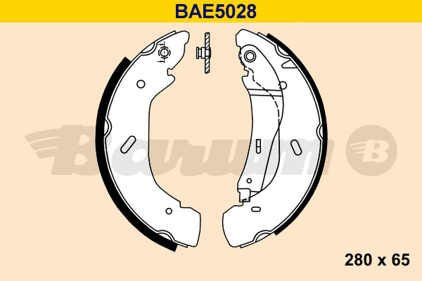 BARUM Bremsbackensatz BAE5028