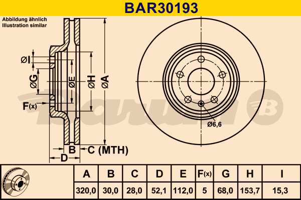 BARUM Bremsscheibe BAR30193