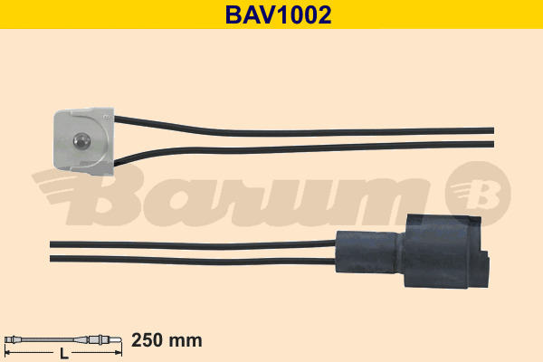 BARUM Warnkontakt, Bremsbelagverschleiß BAV1002
