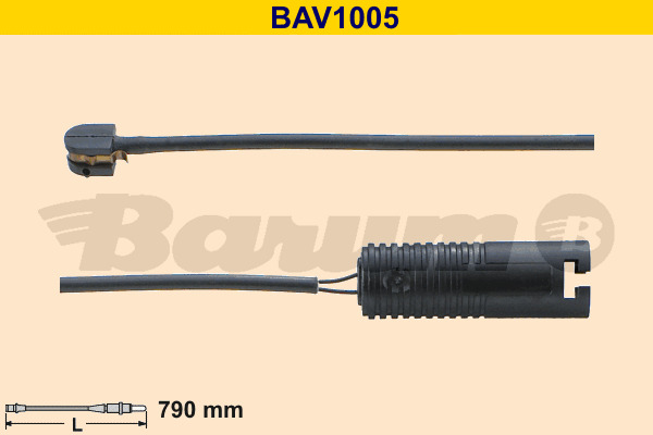 BARUM Warnkontakt, Bremsbelagverschleiß BAV1005