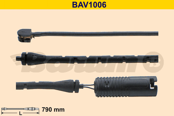 BARUM Warnkontakt, Bremsbelagverschleiß BAV1006