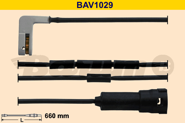 BARUM Warnkontakt, Bremsbelagverschleiß BAV1029