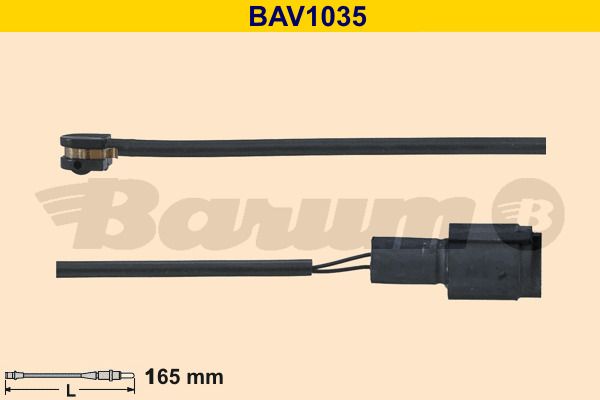 BARUM Warnkontakt, Bremsbelagverschleiß BAV1035