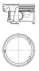 KOLBENSCHMIDT Kolben 41487620