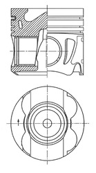 KOLBENSCHMIDT Kolben 41711600